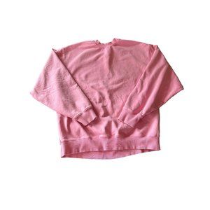 SKIMS Bubblegum Pink Crew Neck Boyfriend Sweatshirt Size Medium